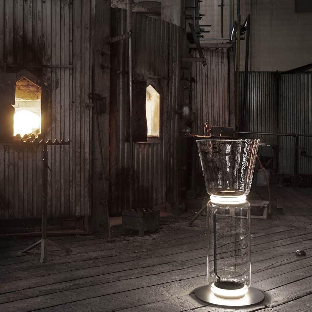 Teyylino Cilindrische Glazen Vloerlamp