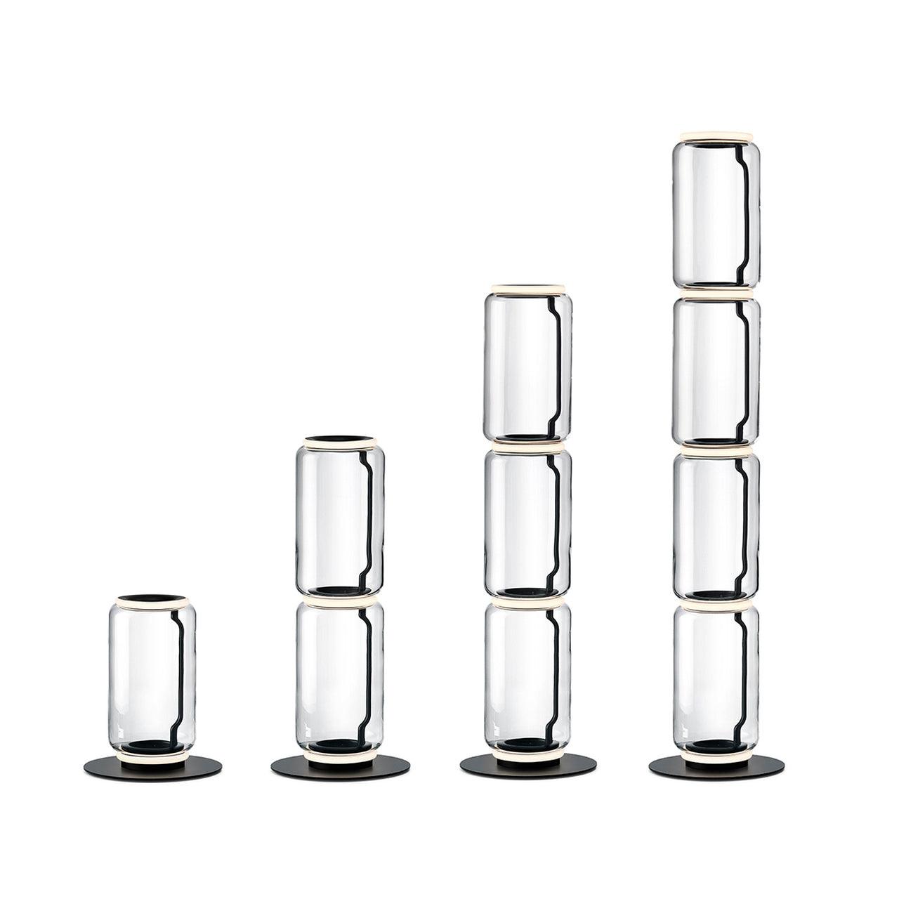 Teyylino Cilindrische Glazen Vloerlamp