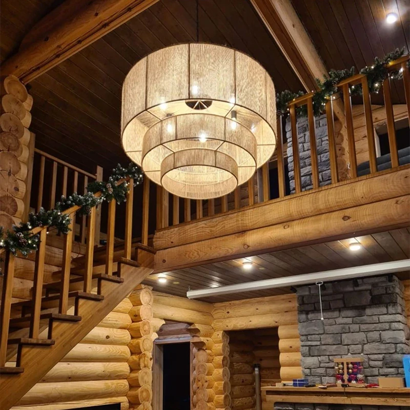 Taverno Henneptouw Boho Hanglamp