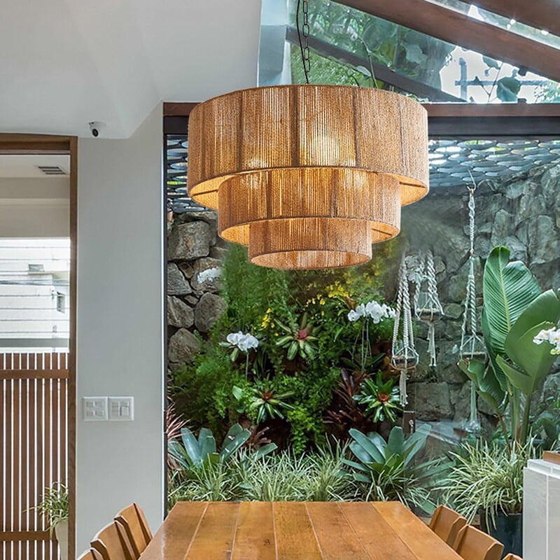Taverno Henneptouw Boho Hanglamp