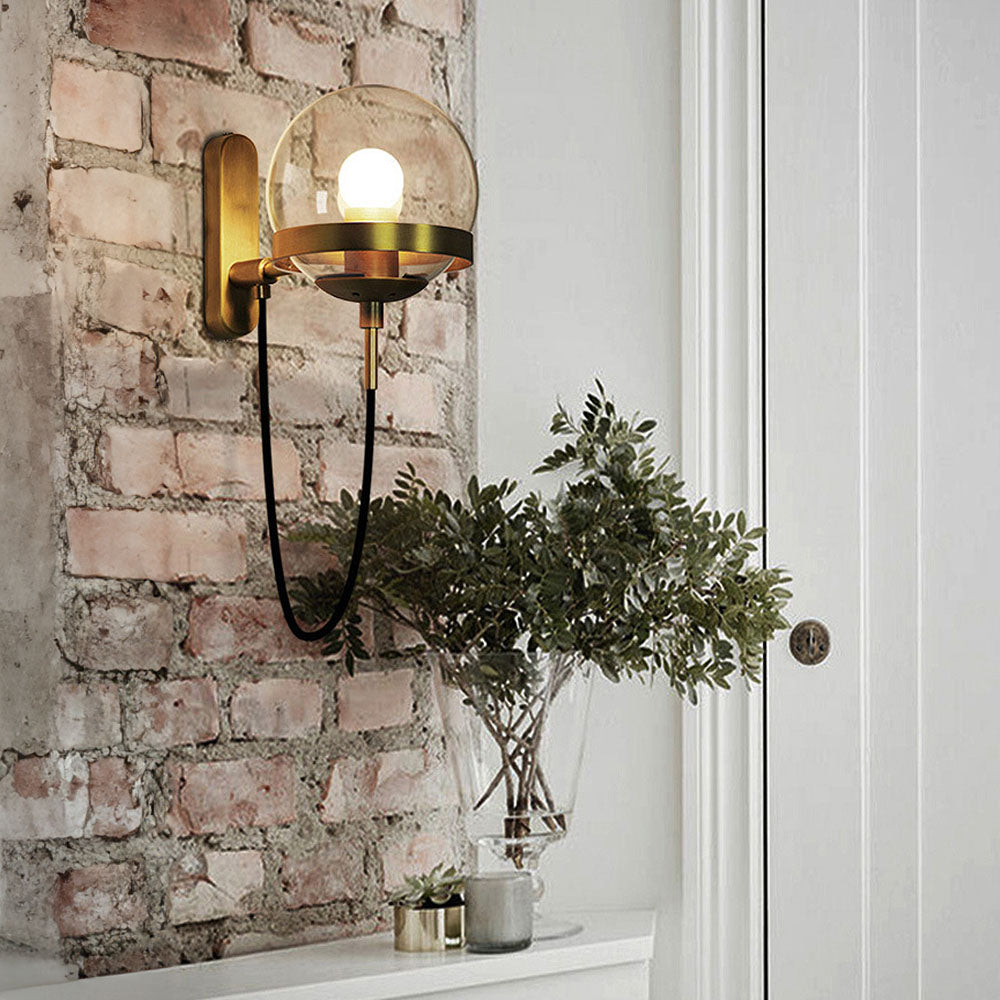 Zelva Retro Bolvorm Wandlamp
