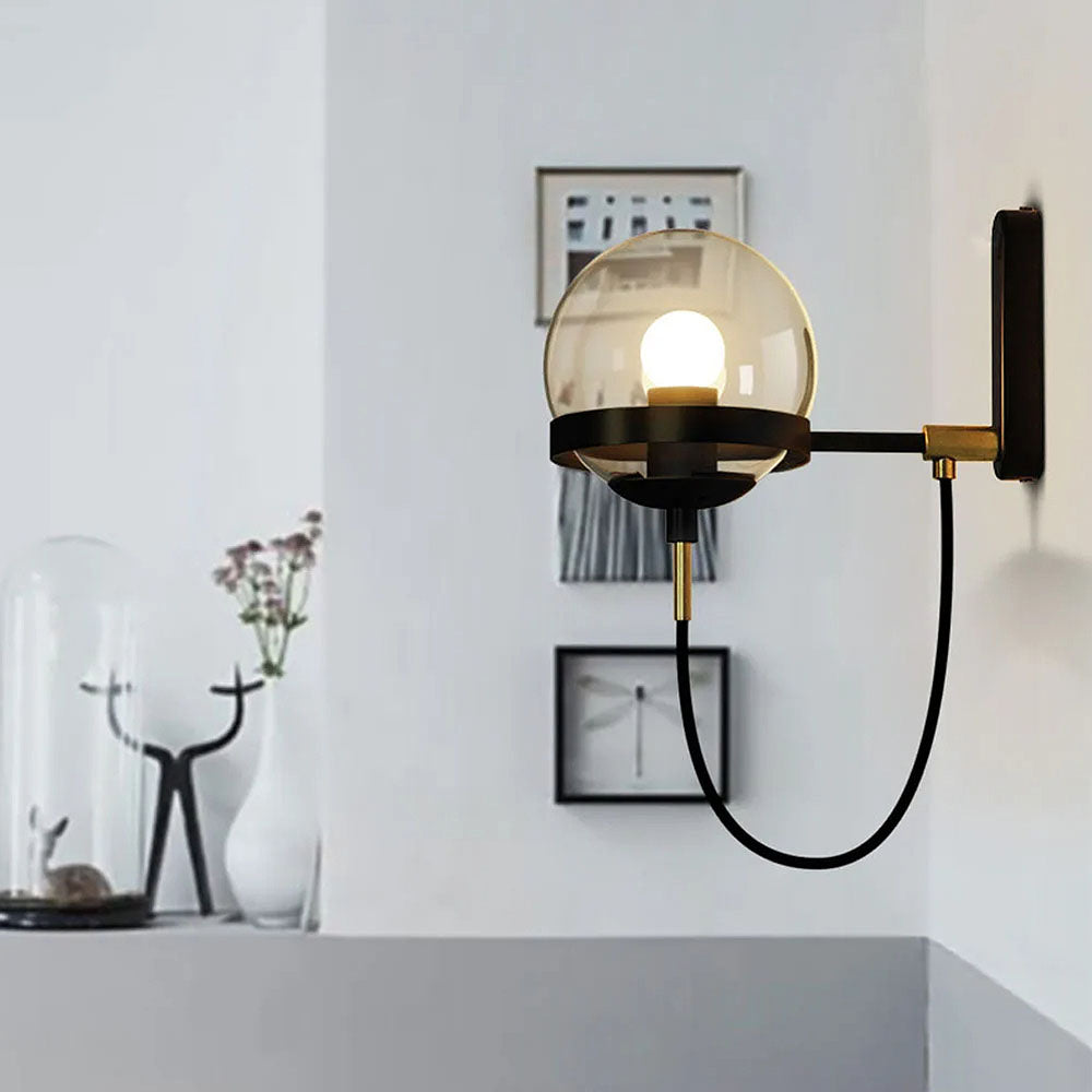 Zelva Retro Bolvorm Wandlamp