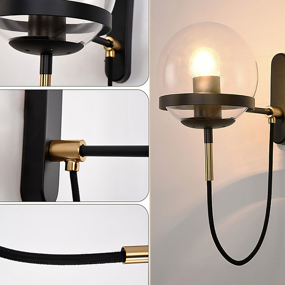 Zelva Retro Bolvorm Wandlamp