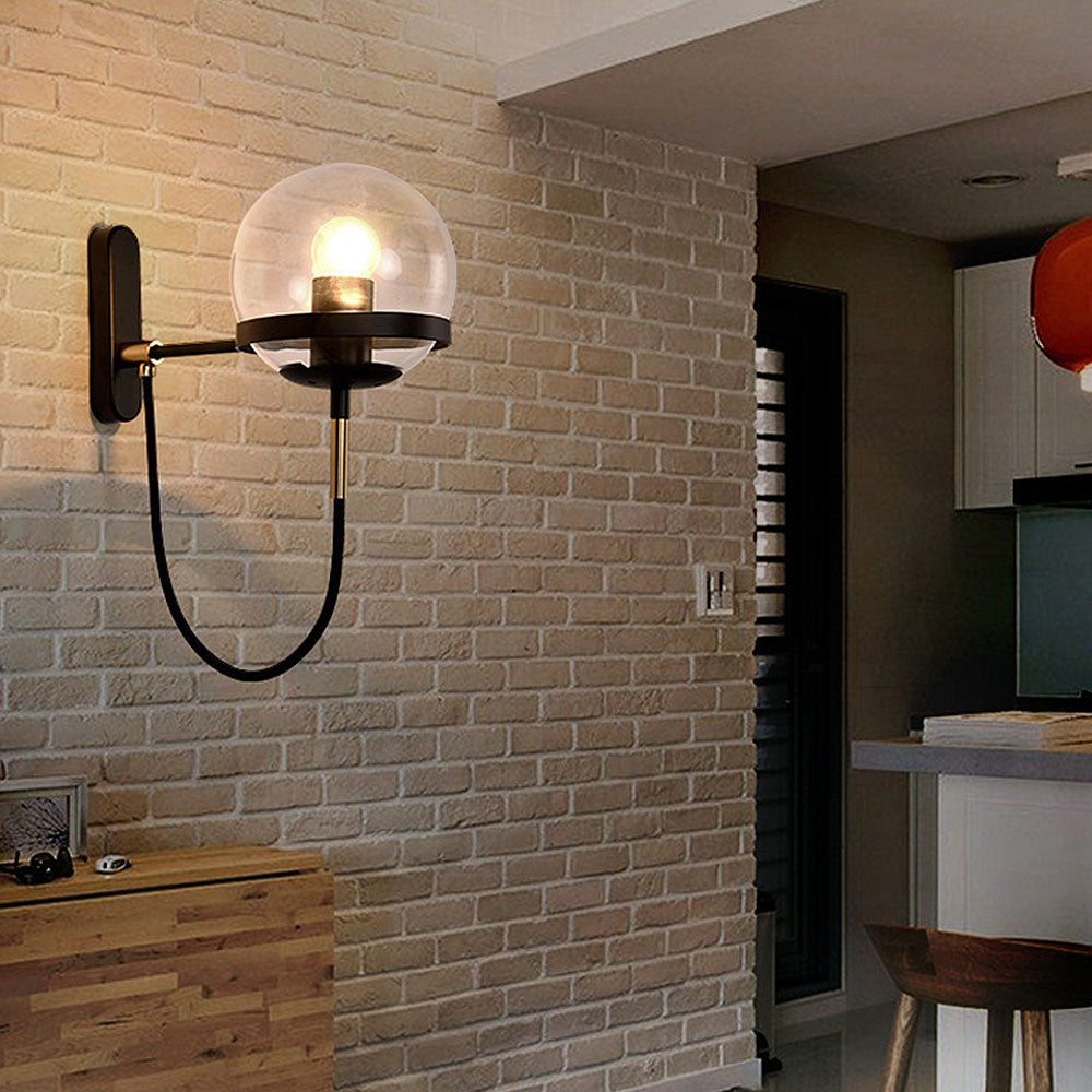 Zelva Retro Bolvorm Wandlamp