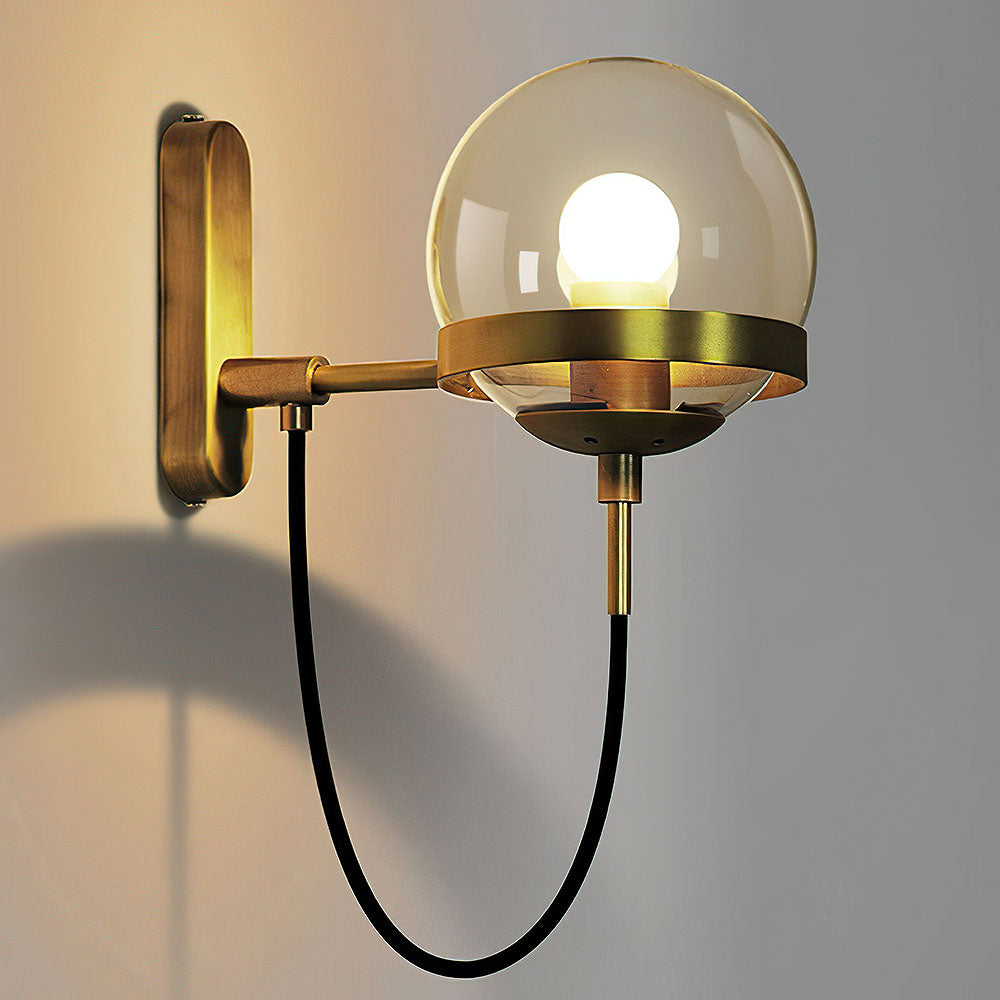 Zelva Retro Bolvorm Wandlamp