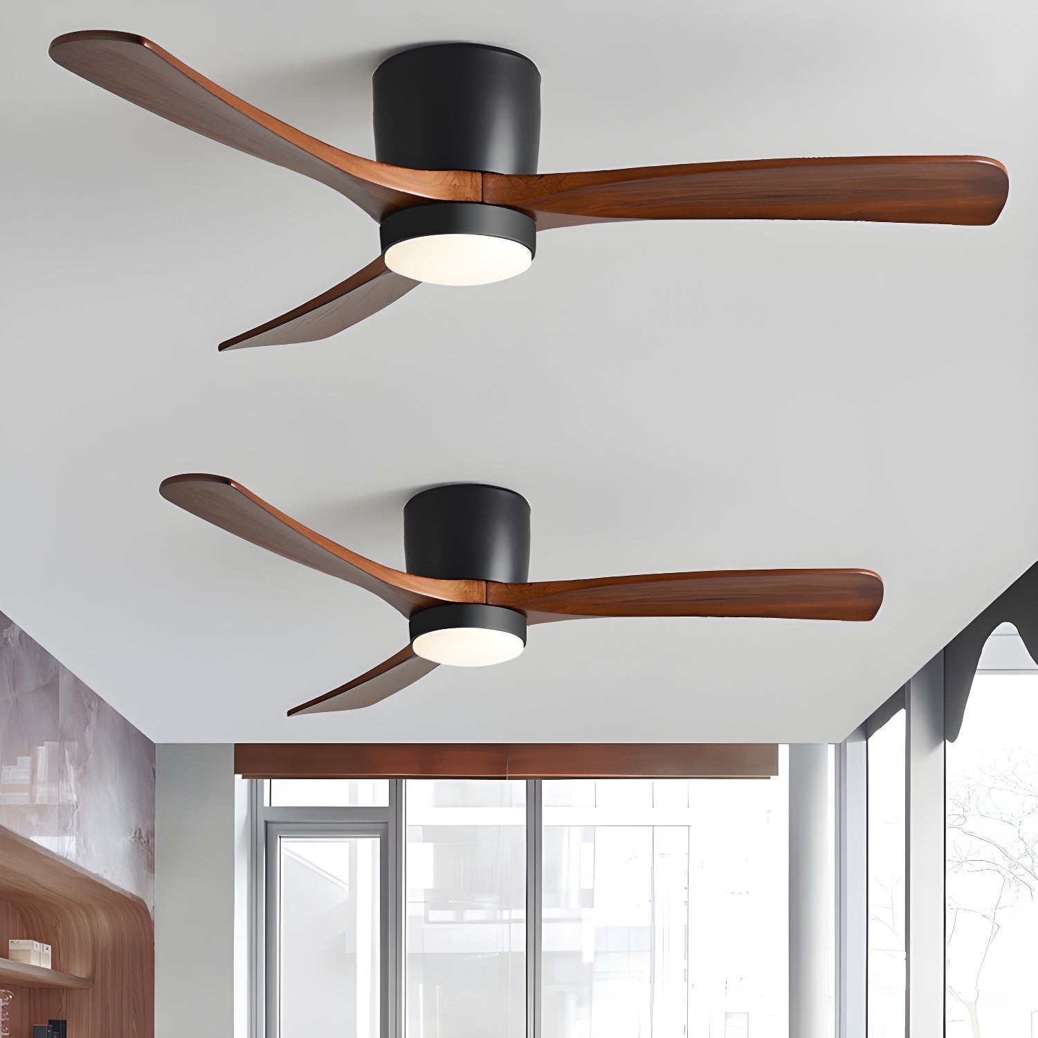 Lyio Houten LED Plafondventilator