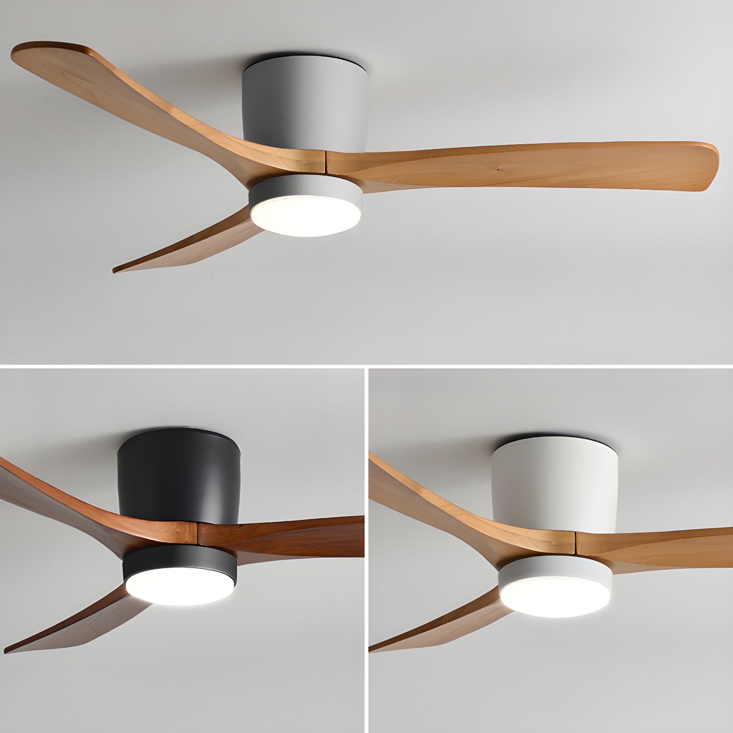 Lyio Houten LED Plafondventilator