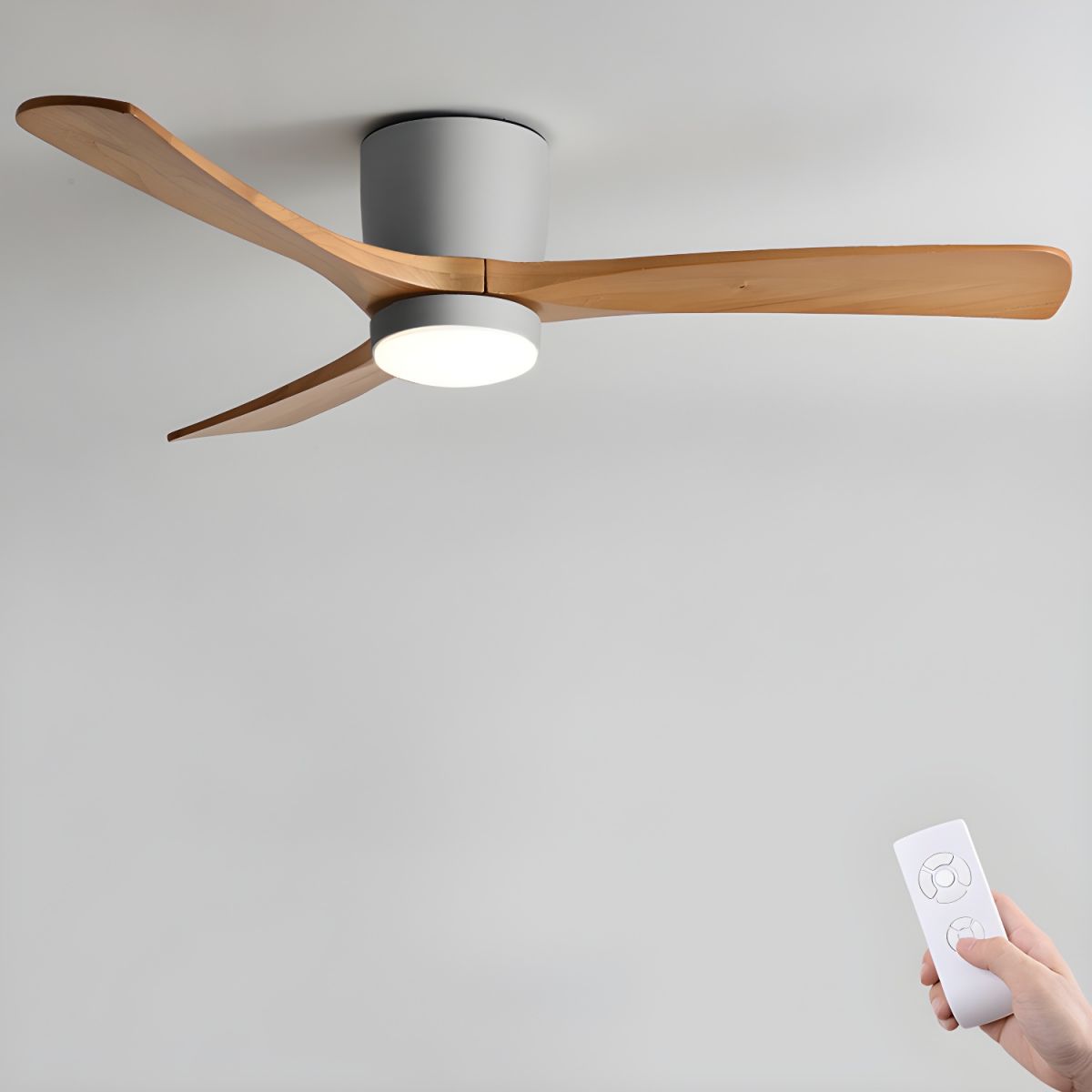 Lyio Houten LED Plafondventilator