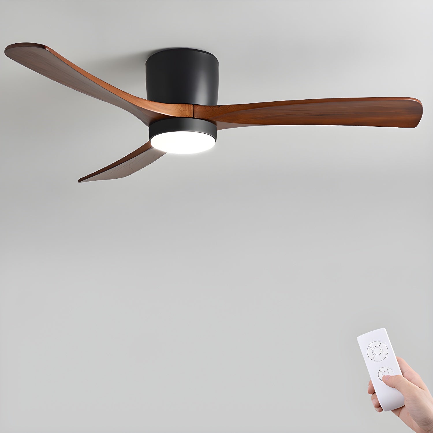 Lyio Houten LED Plafondventilator