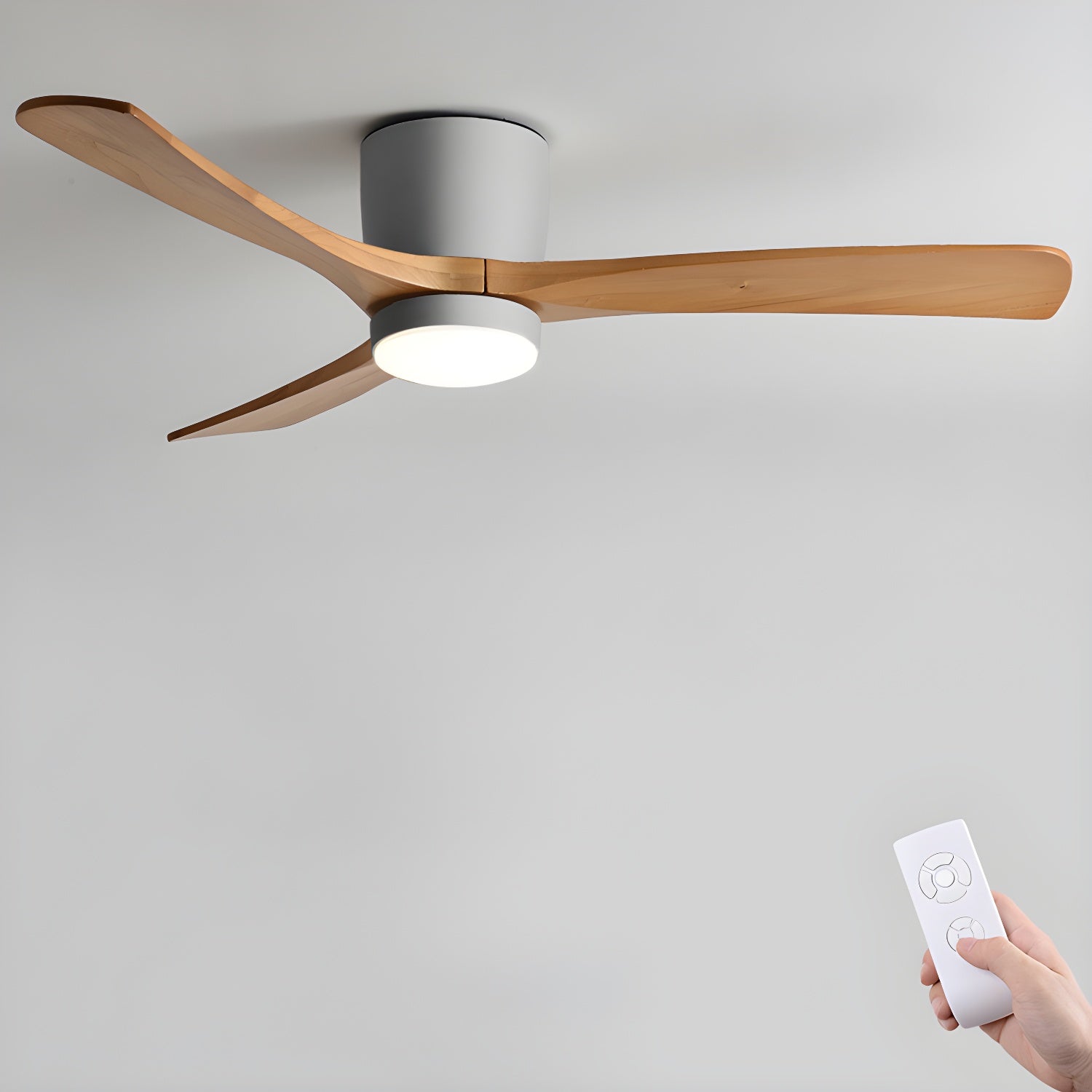 Lyio Houten LED Plafondventilator