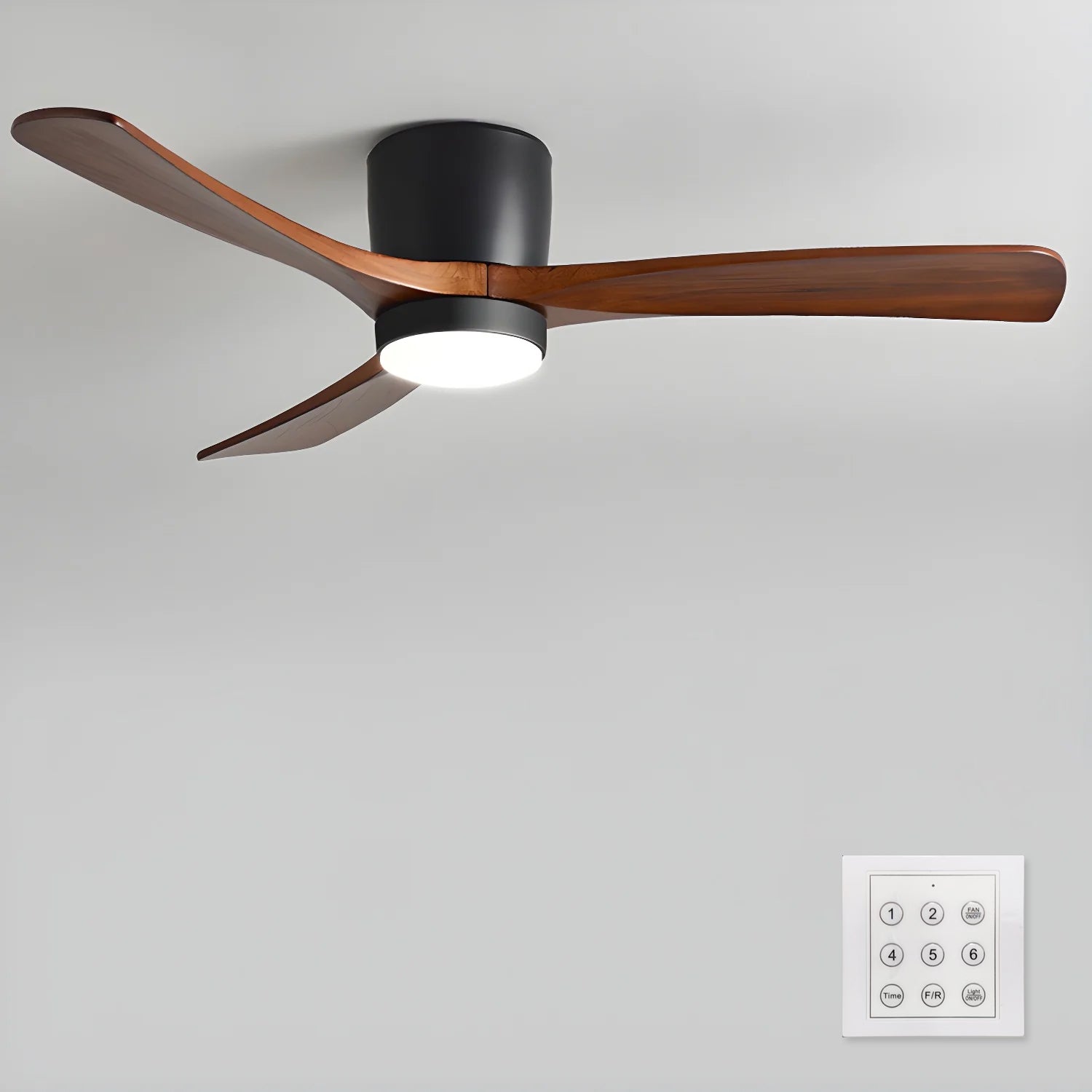 Lyio Houten LED Plafondventilator