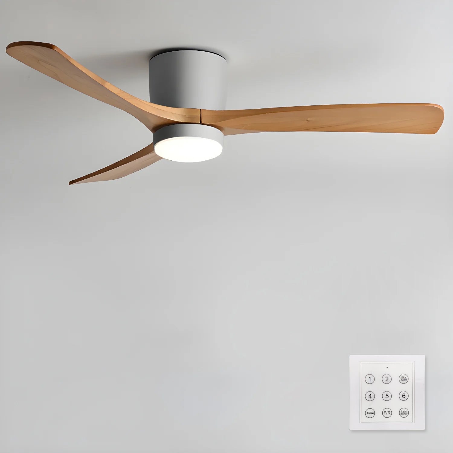 Lyio Houten LED Plafondventilator