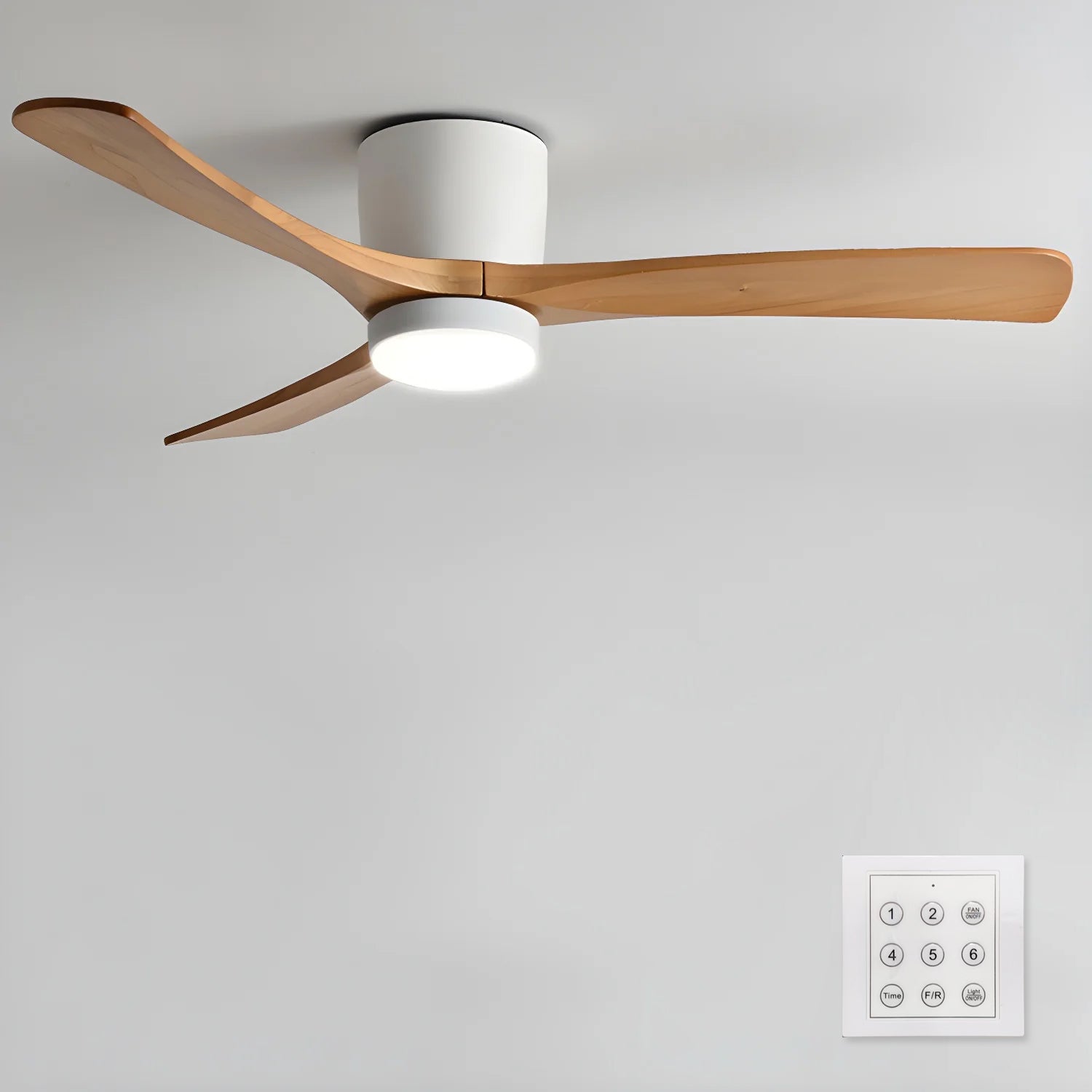 Lyio Houten LED Plafondventilator