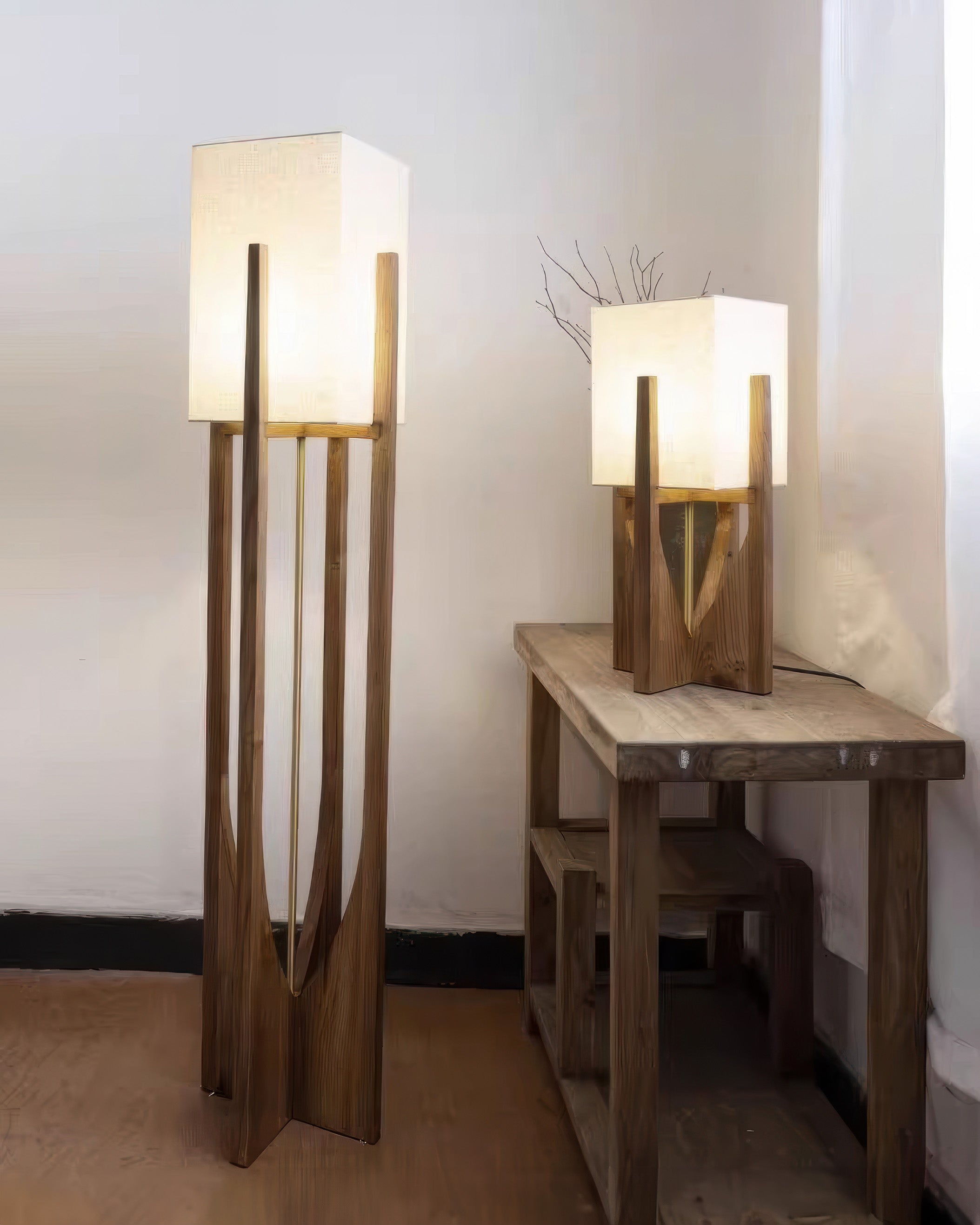 Velin Japanse Stijl Vloerlamp