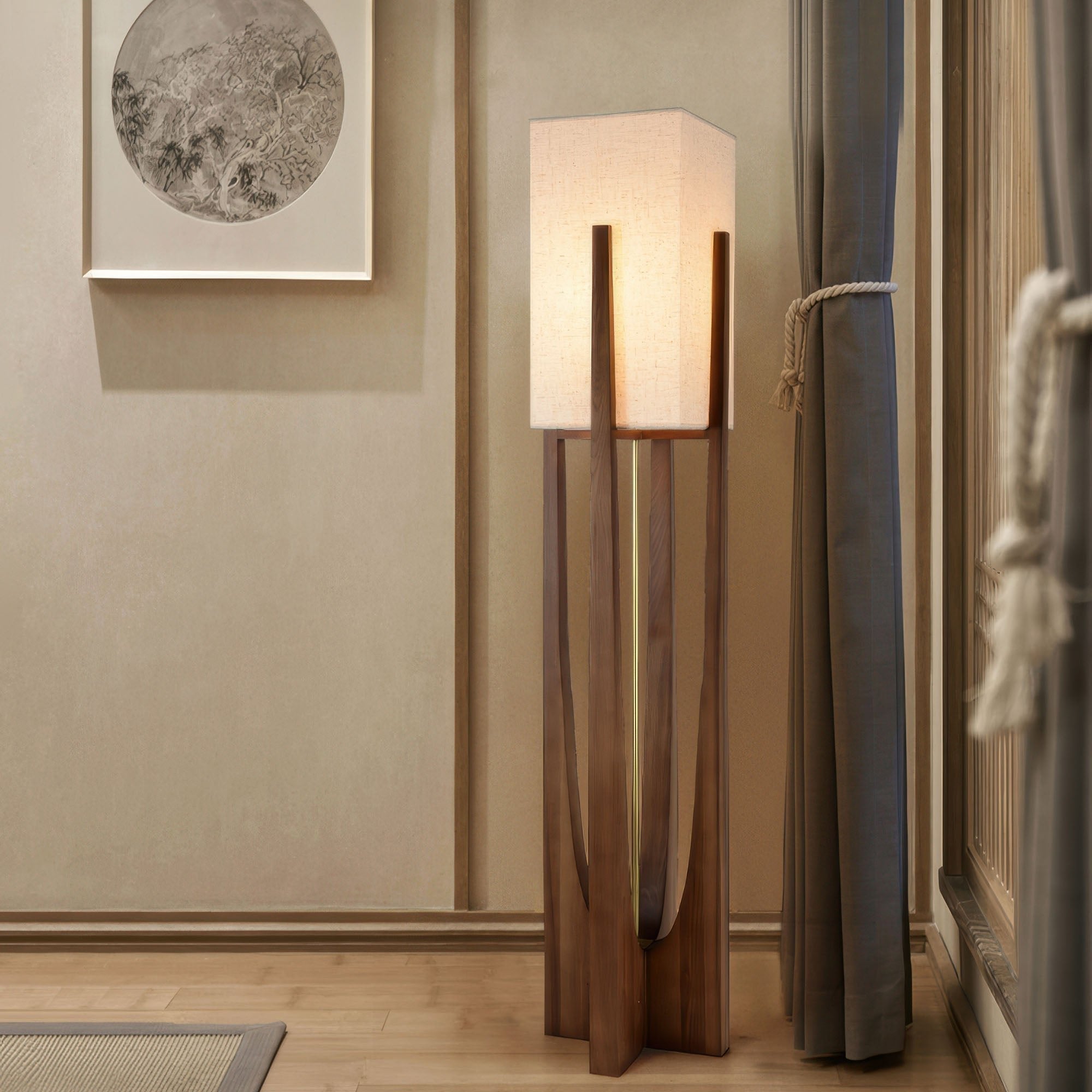 Velin Japanse Stijl Vloerlamp