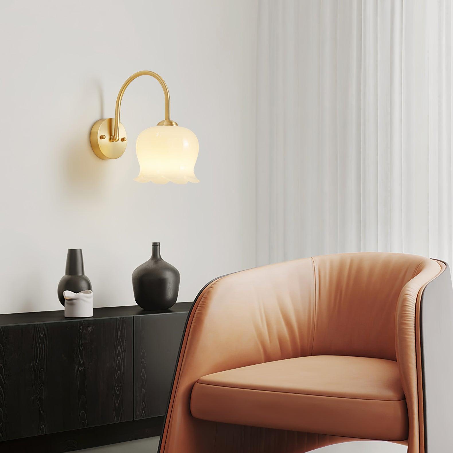 Lampada a stelo con fiore Meltoze