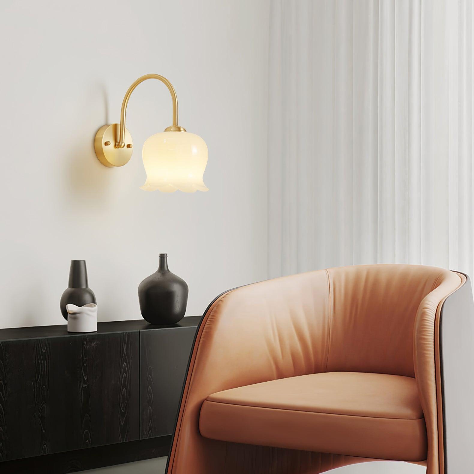 Lampada a stelo con fiore Meltoze