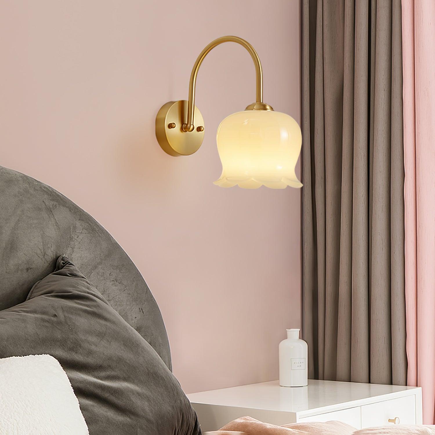 Lampada a stelo con fiore Meltoze