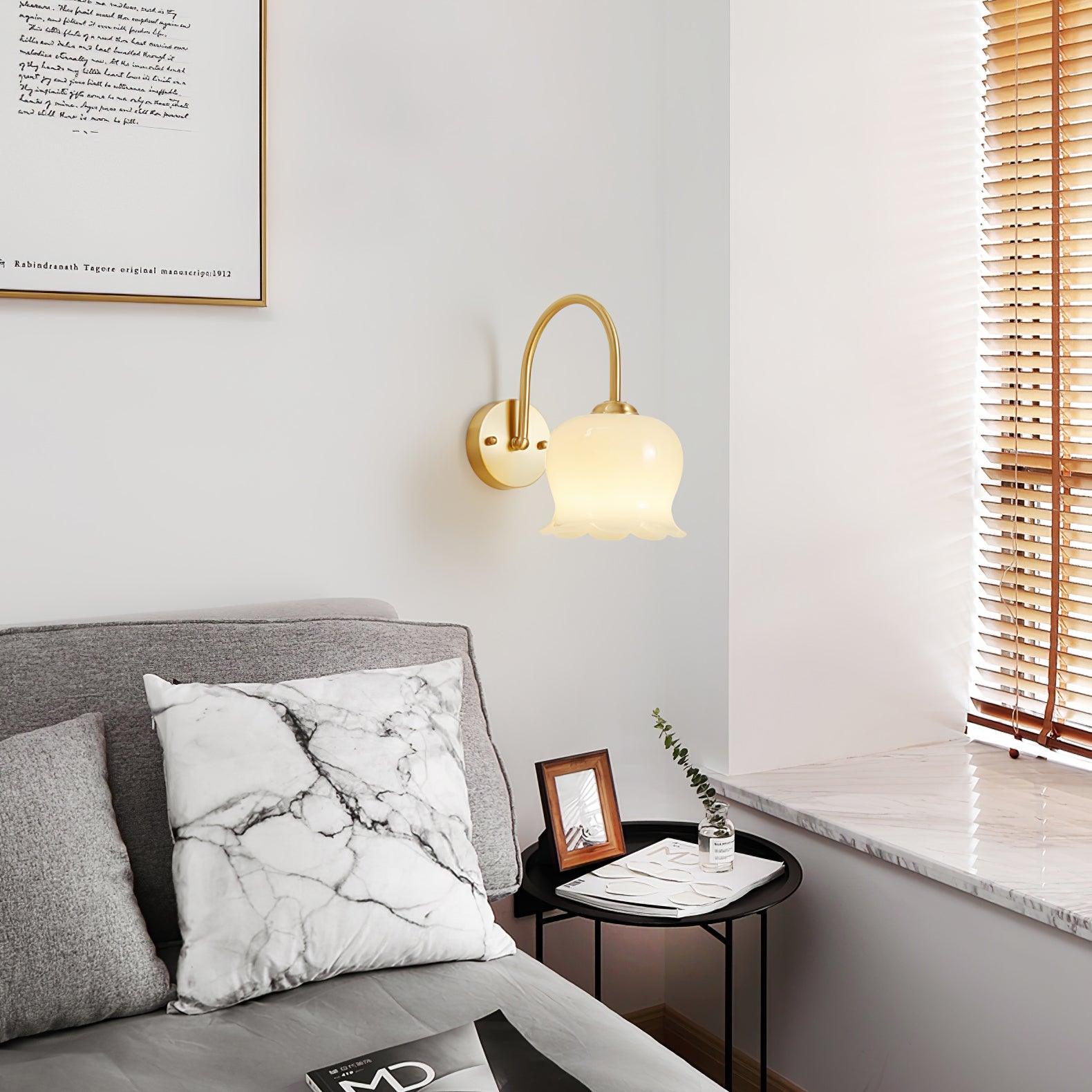 Lampada a stelo con fiore Meltoze