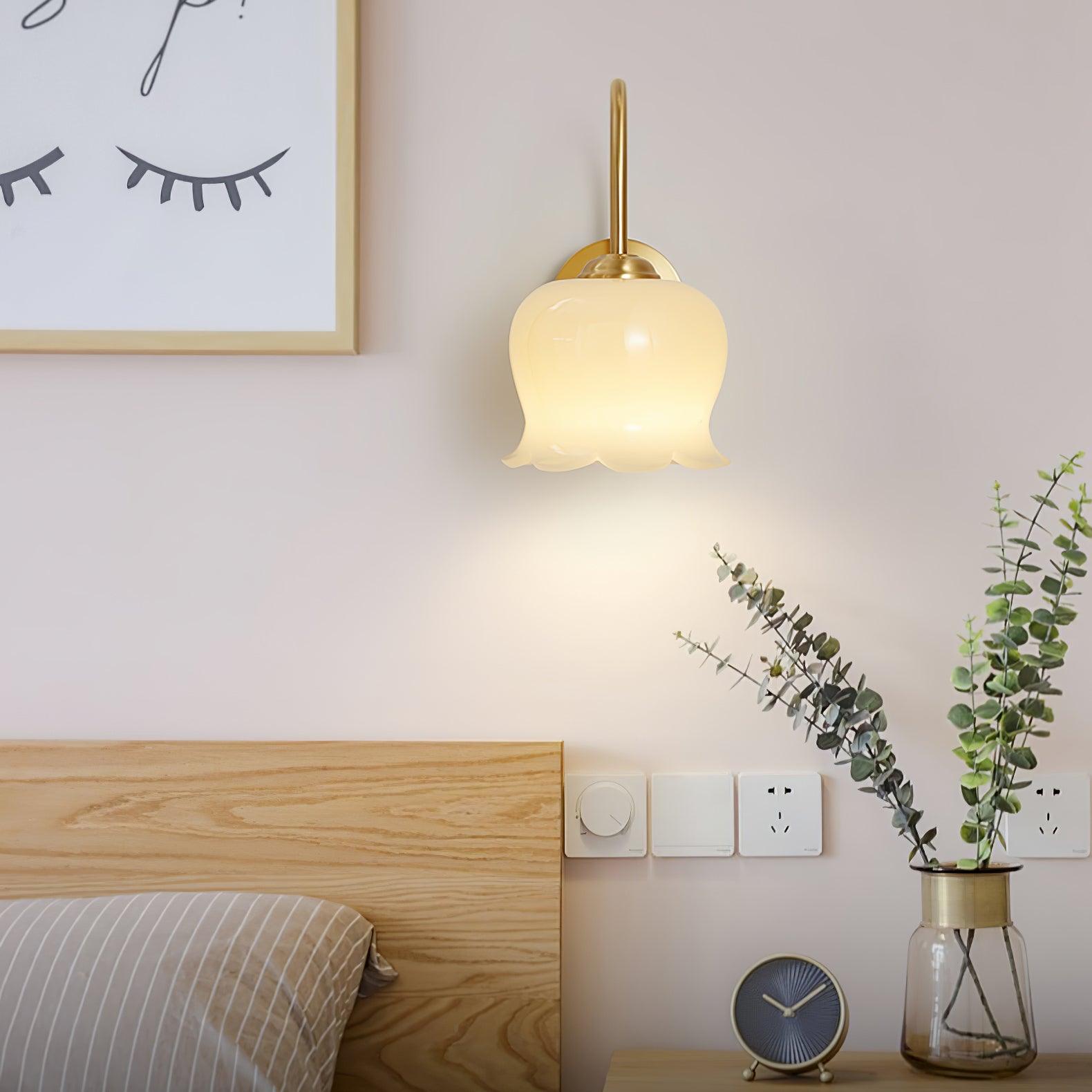 Lampada a stelo con fiore Meltoze