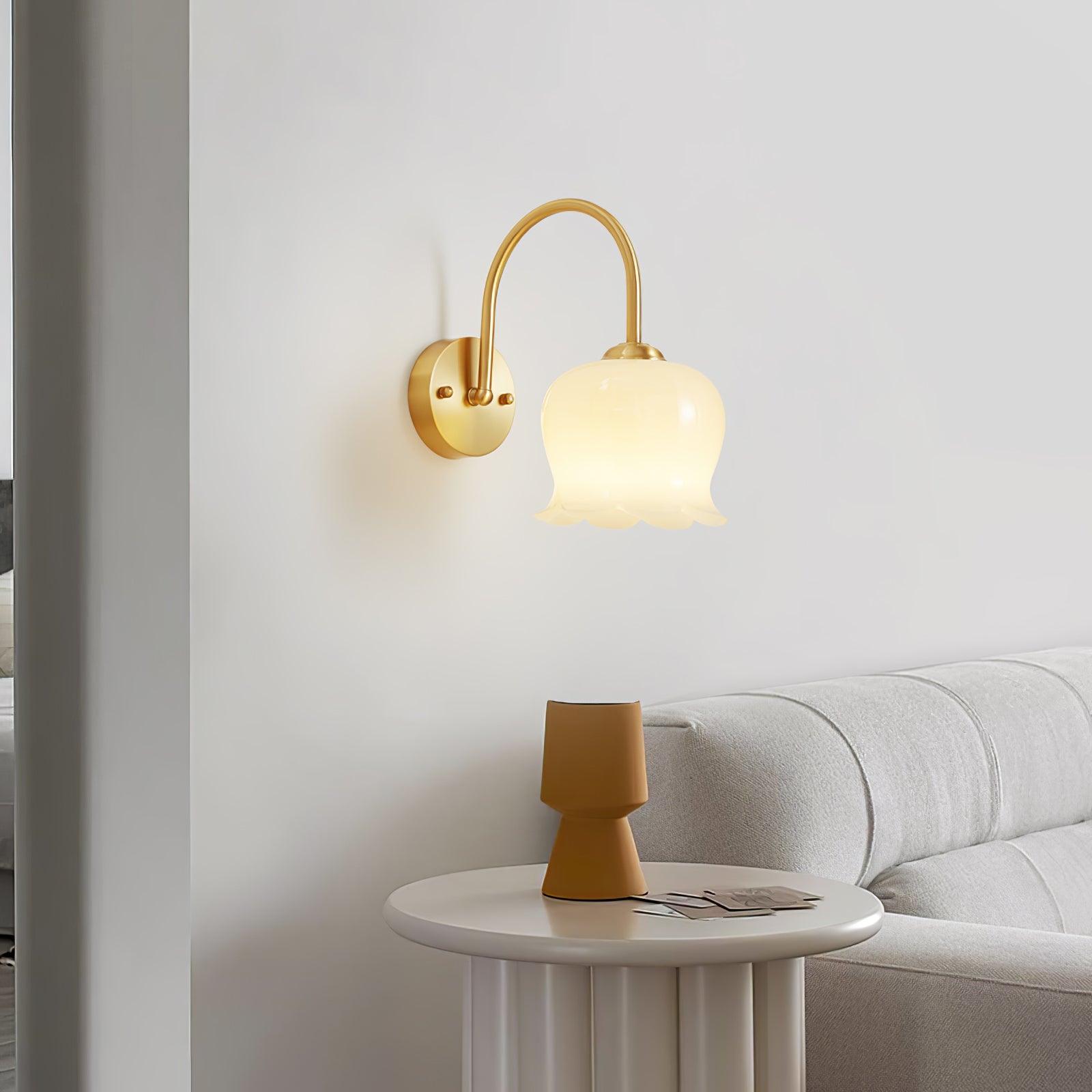 Lampada a stelo con fiore Meltoze