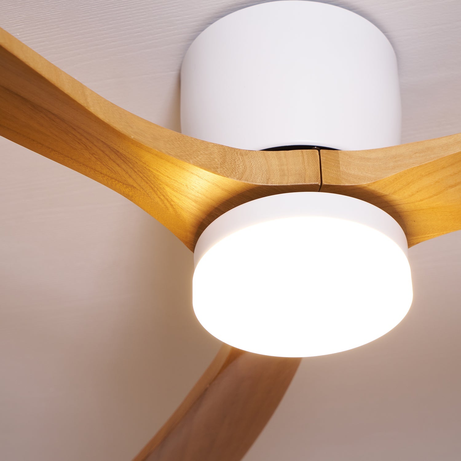 Lyio Houten LED Plafondventilator