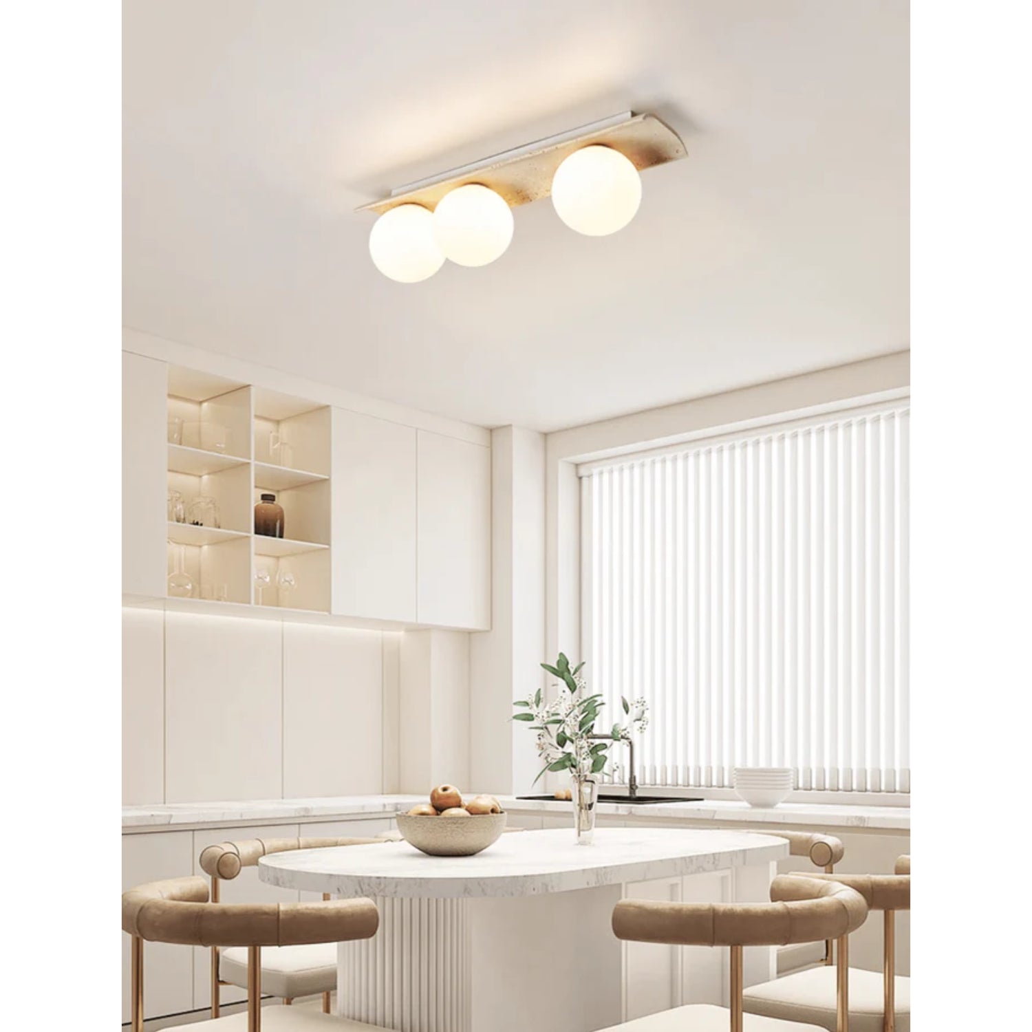 Moscoze Natuursteen Plafondlamp