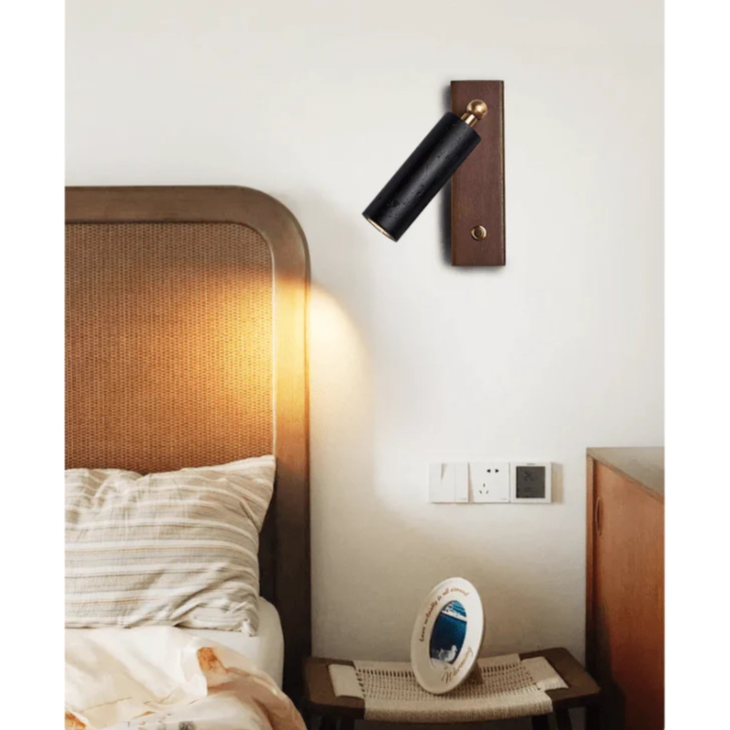 Lomos Scone Houten Wandlamp