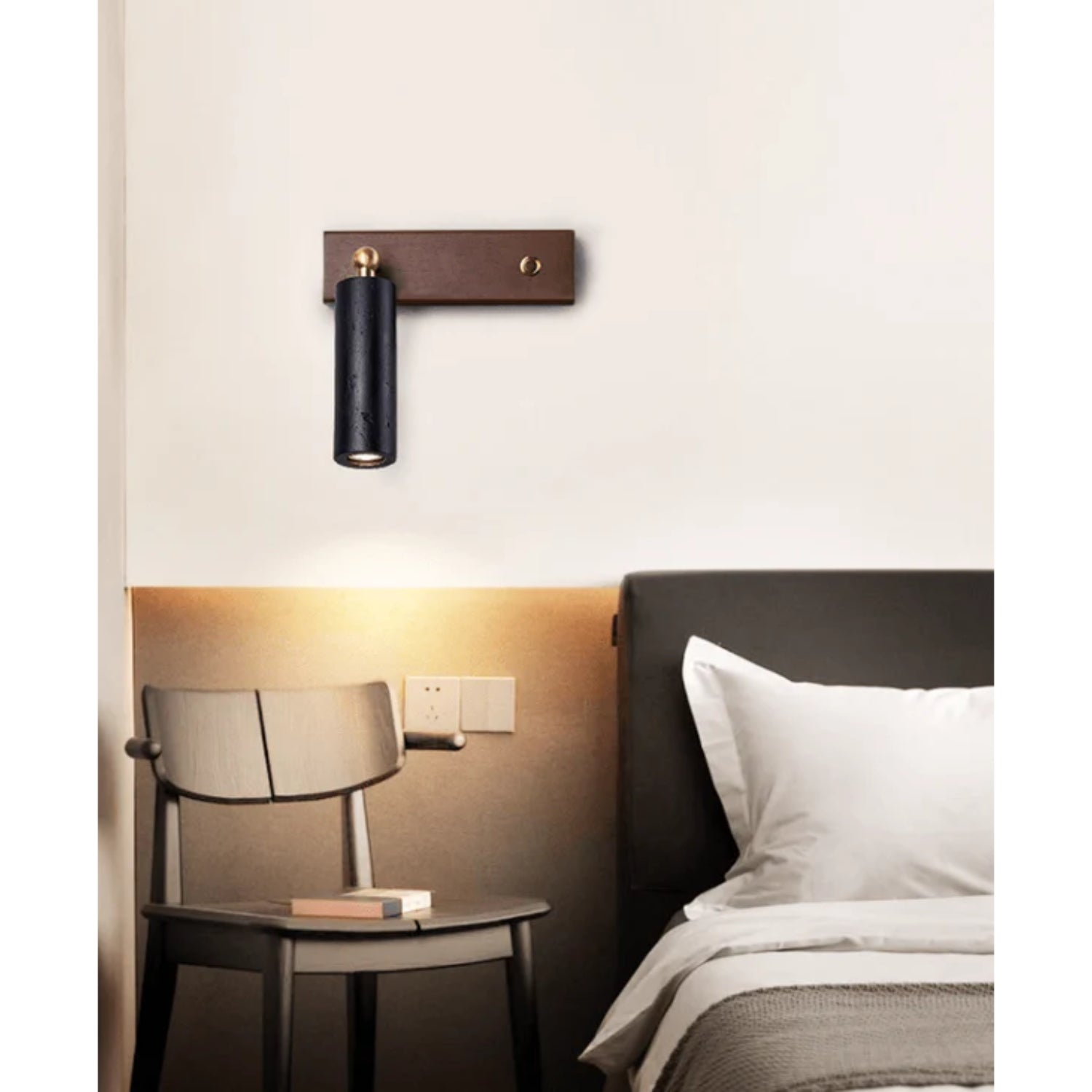 Lomos Scone Houten Wandlamp