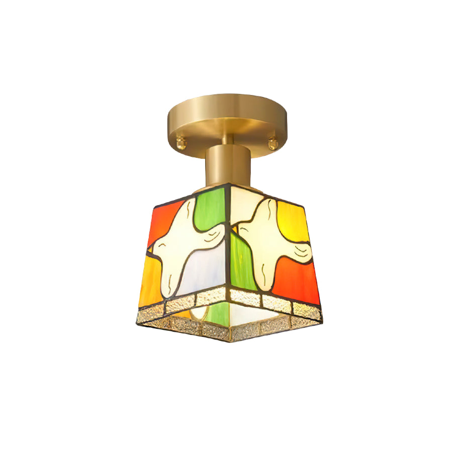 Dovesa Tiffany Plafondlamp