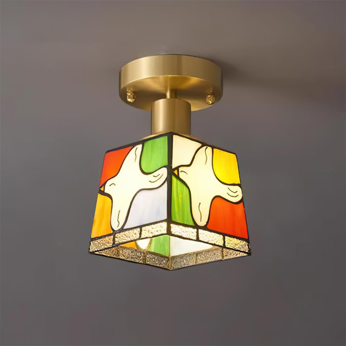Dovesa Tiffany Plafondlamp
