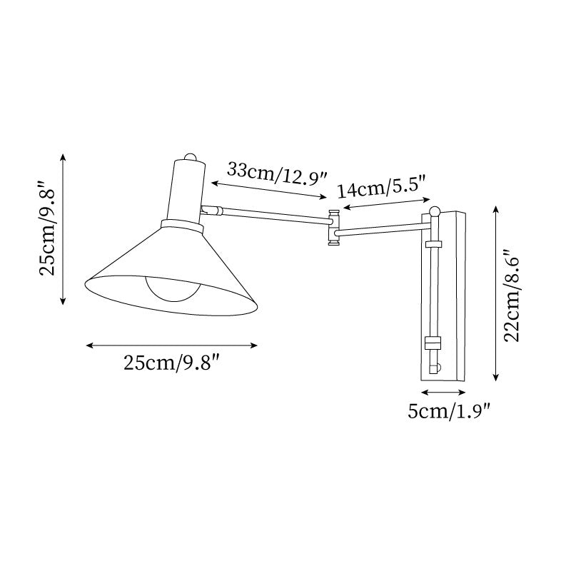 Azelio Plug In Wandlamp