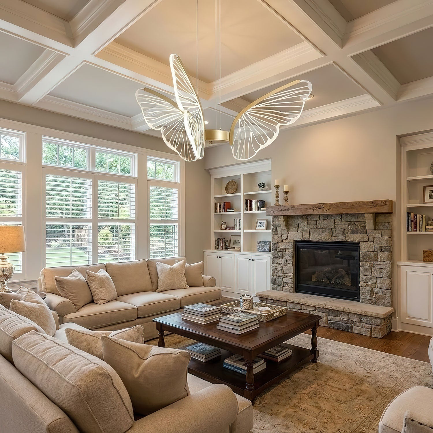 Lampada a sospensione Sely Multi Farfalle