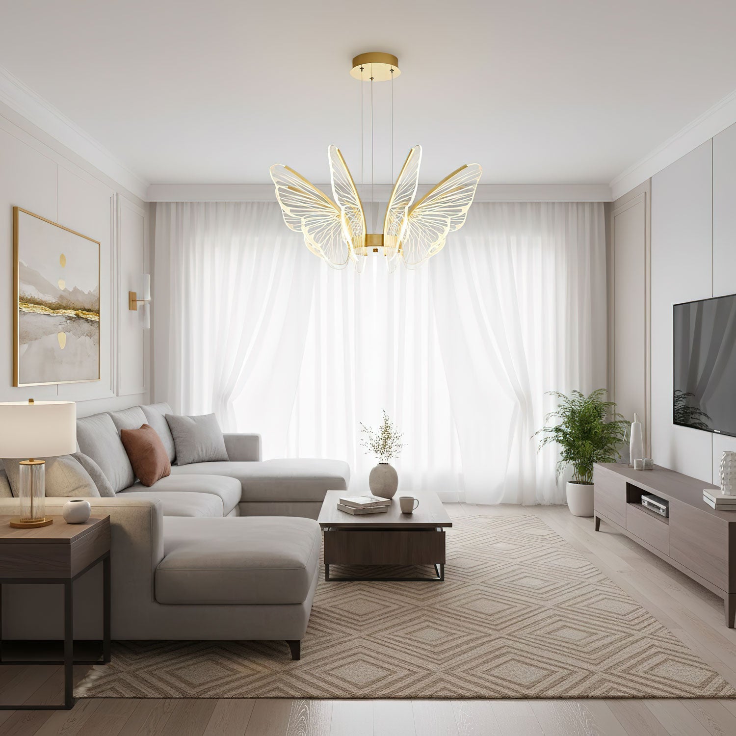 Lampada a sospensione Sely Multi Farfalle