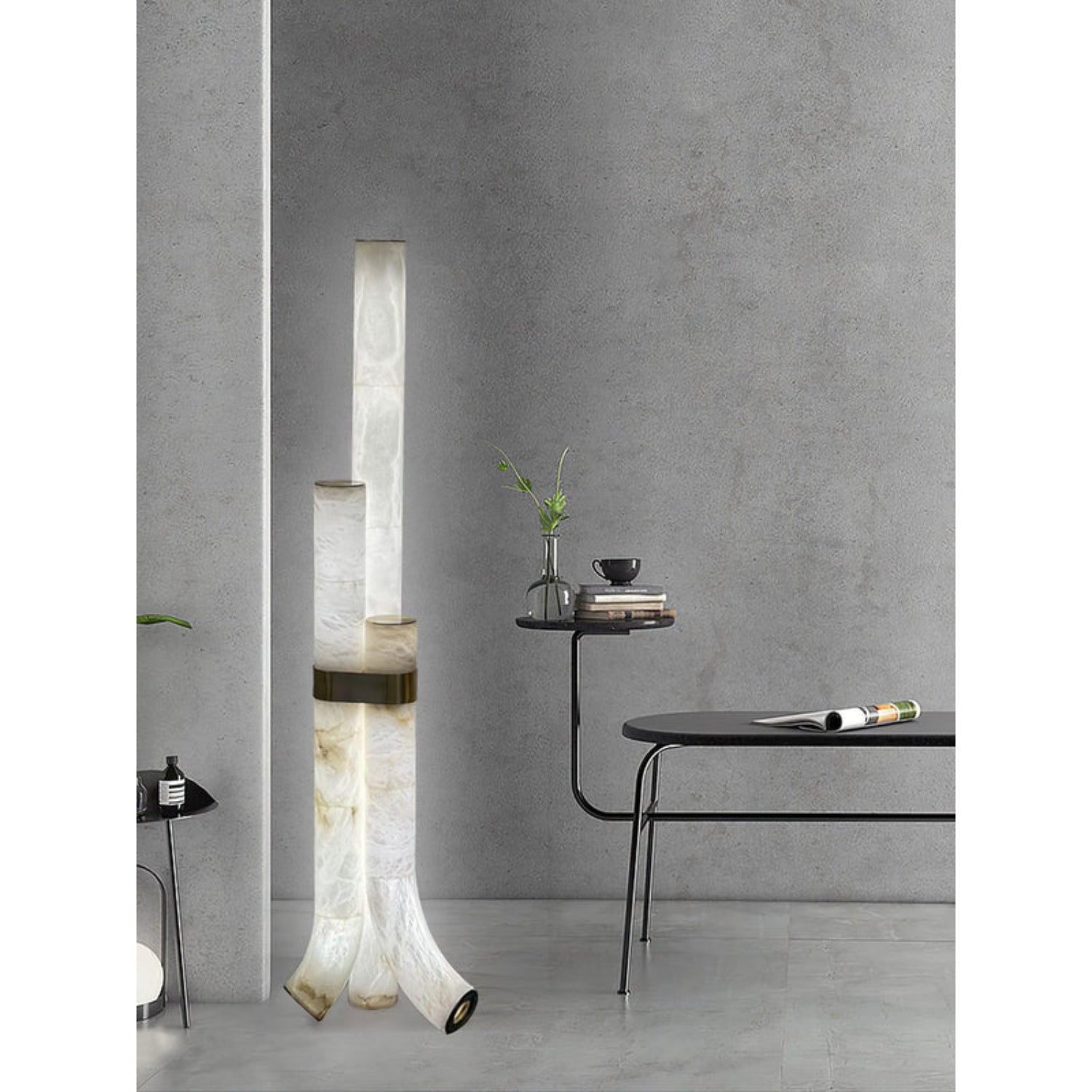 Pylese Triple Albasten Vloerlamp