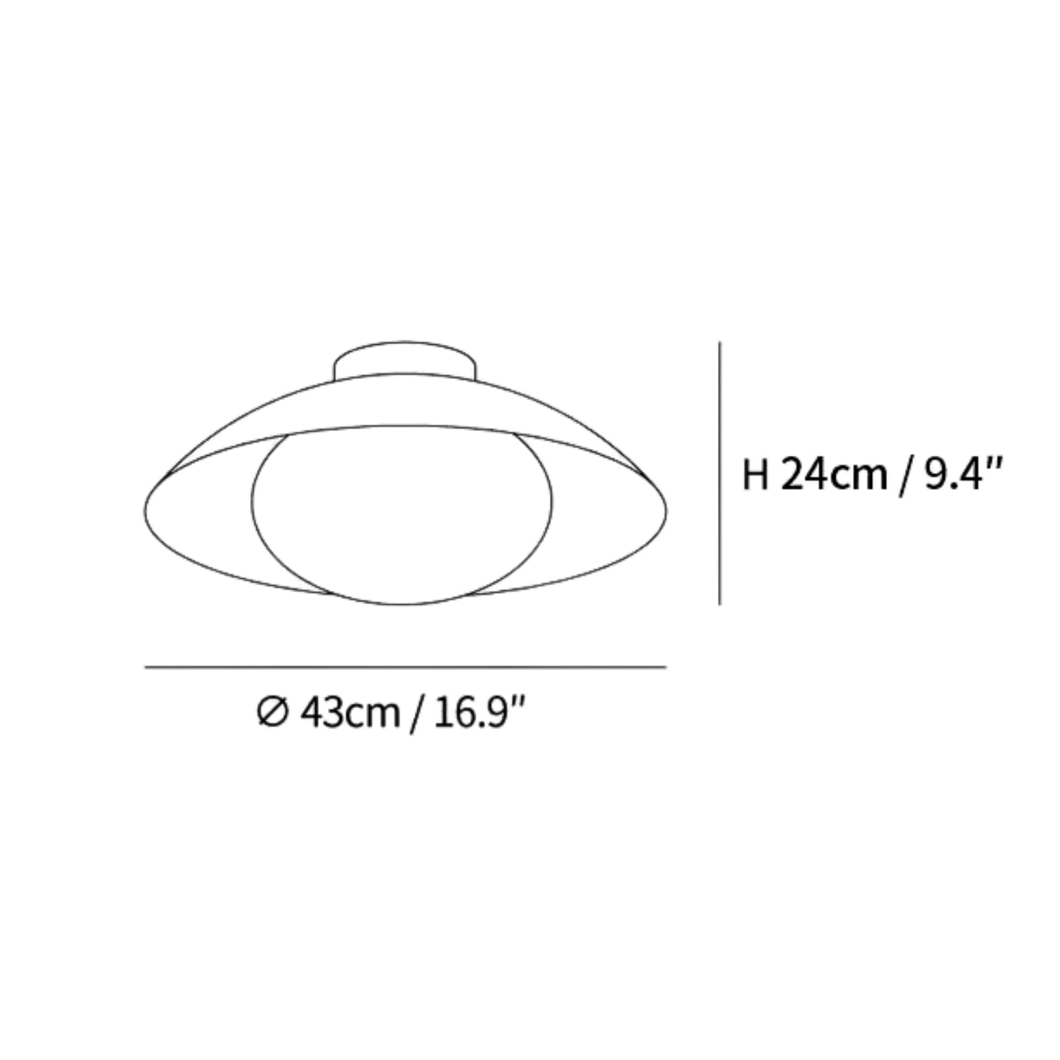Adrienne Plafondlamp (NAAM DUBBEL VAK)