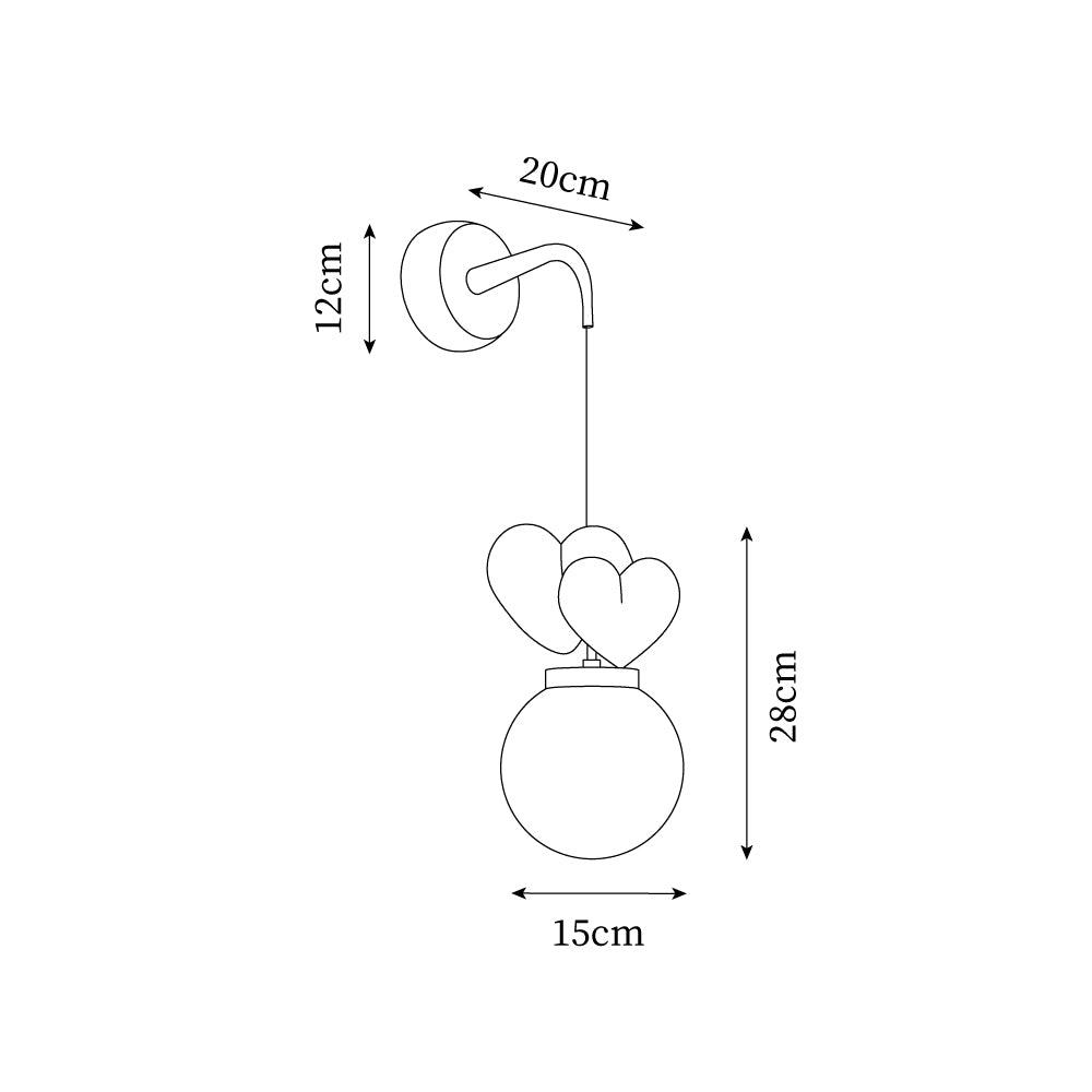 Milvoro Heart Wandlamp