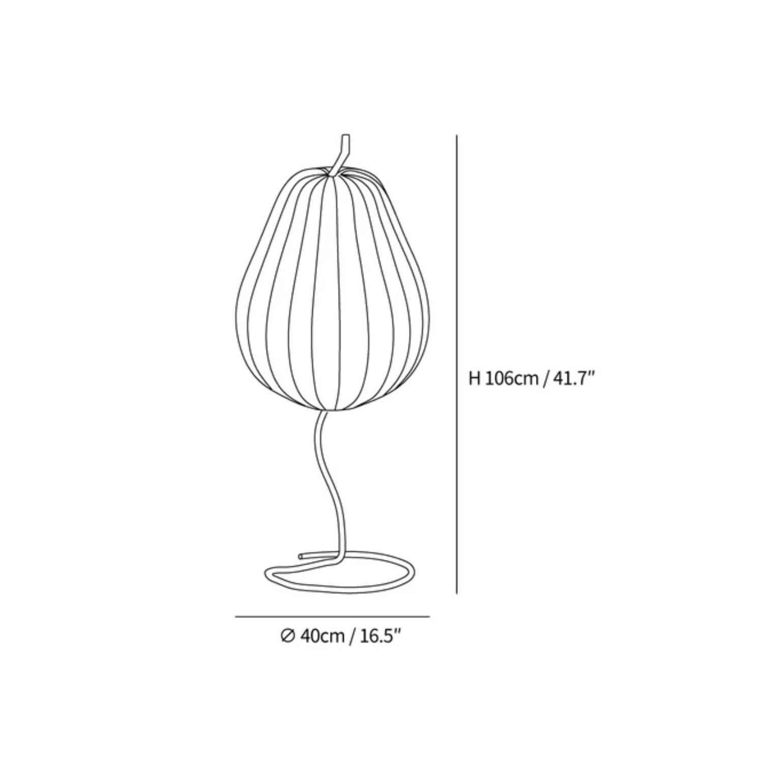 Perzan Peervorm Vloerlamp