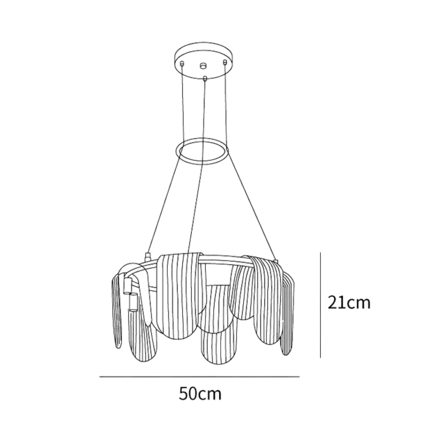 Lampada a sospensione Fovelonez