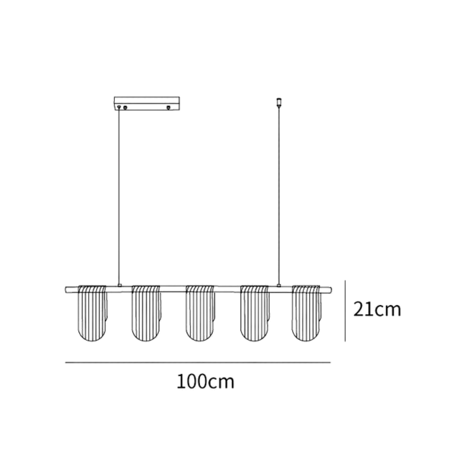 Lampada a sospensione Fovelonez
