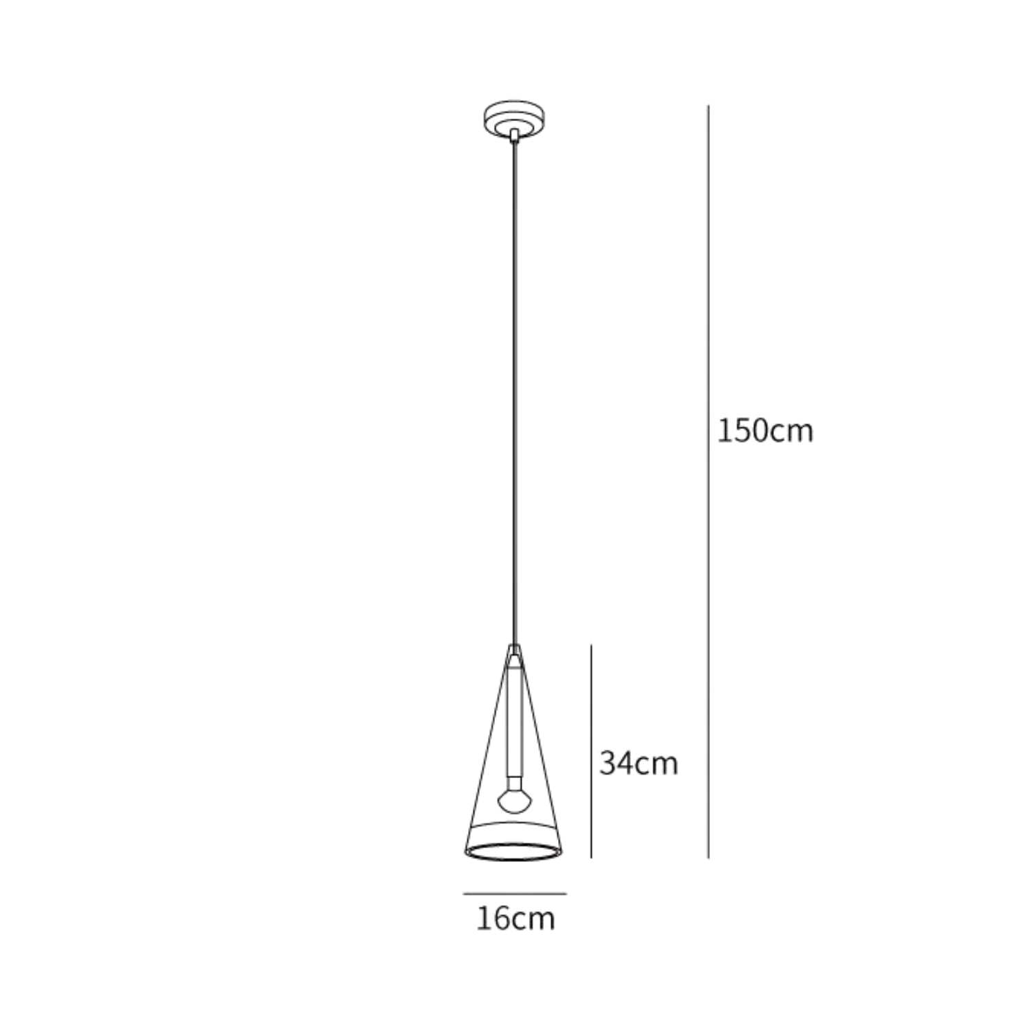 Lampada a sospensione Tolieve