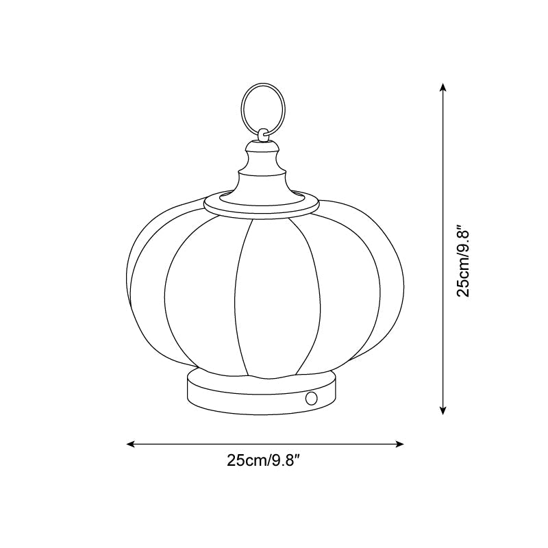 Lampada da tavolo zucca