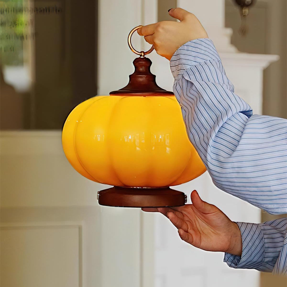 Lampada da tavolo zucca