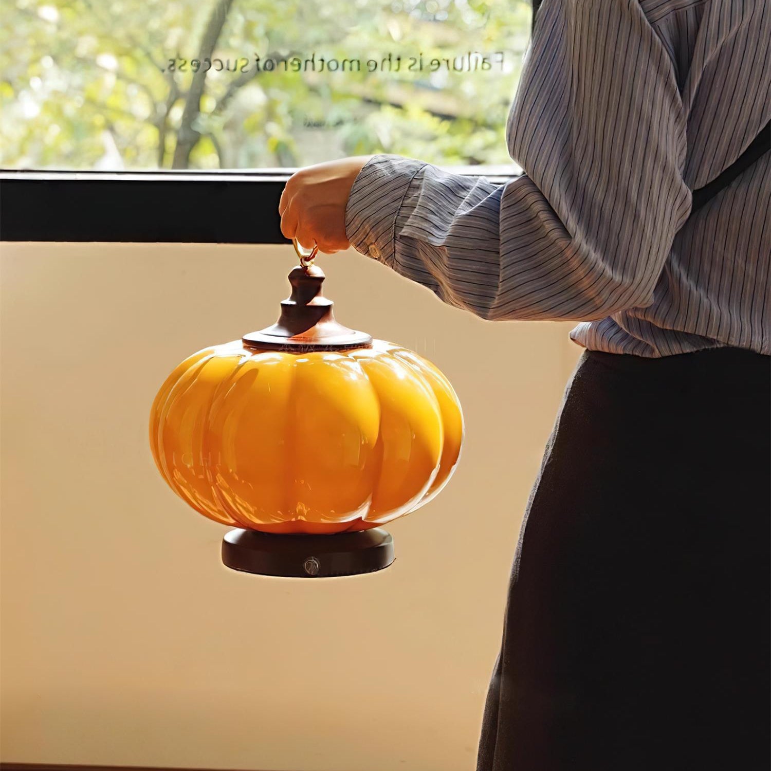 Lampada da tavolo zucca