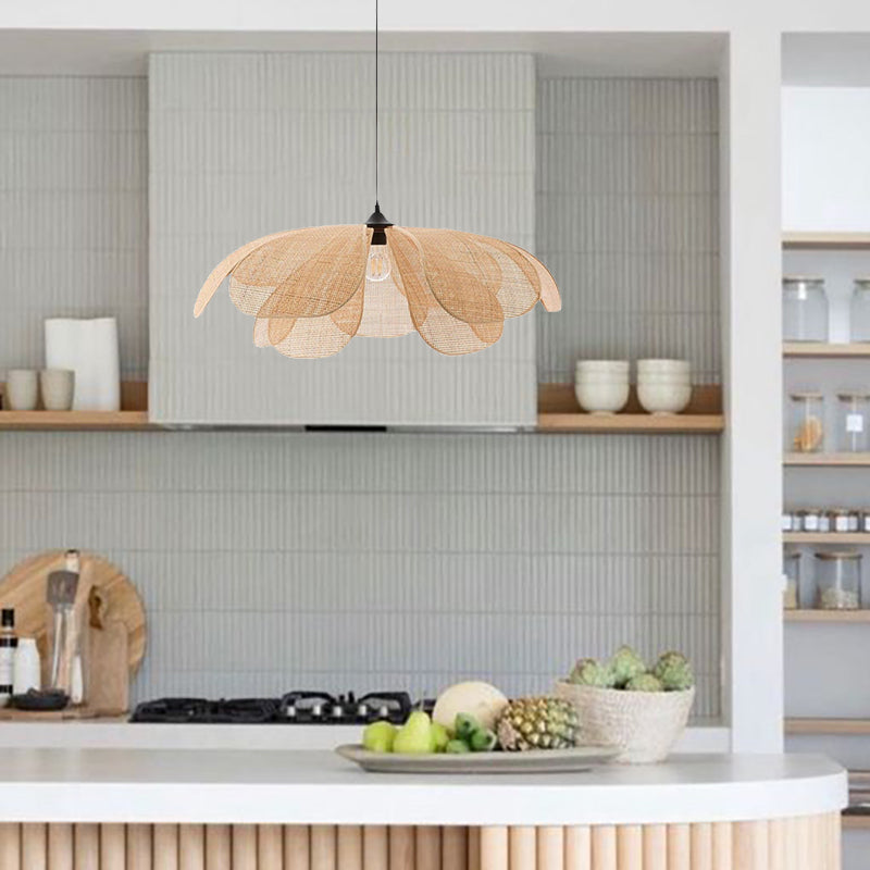 Petal Rattan Flower Hanglamp