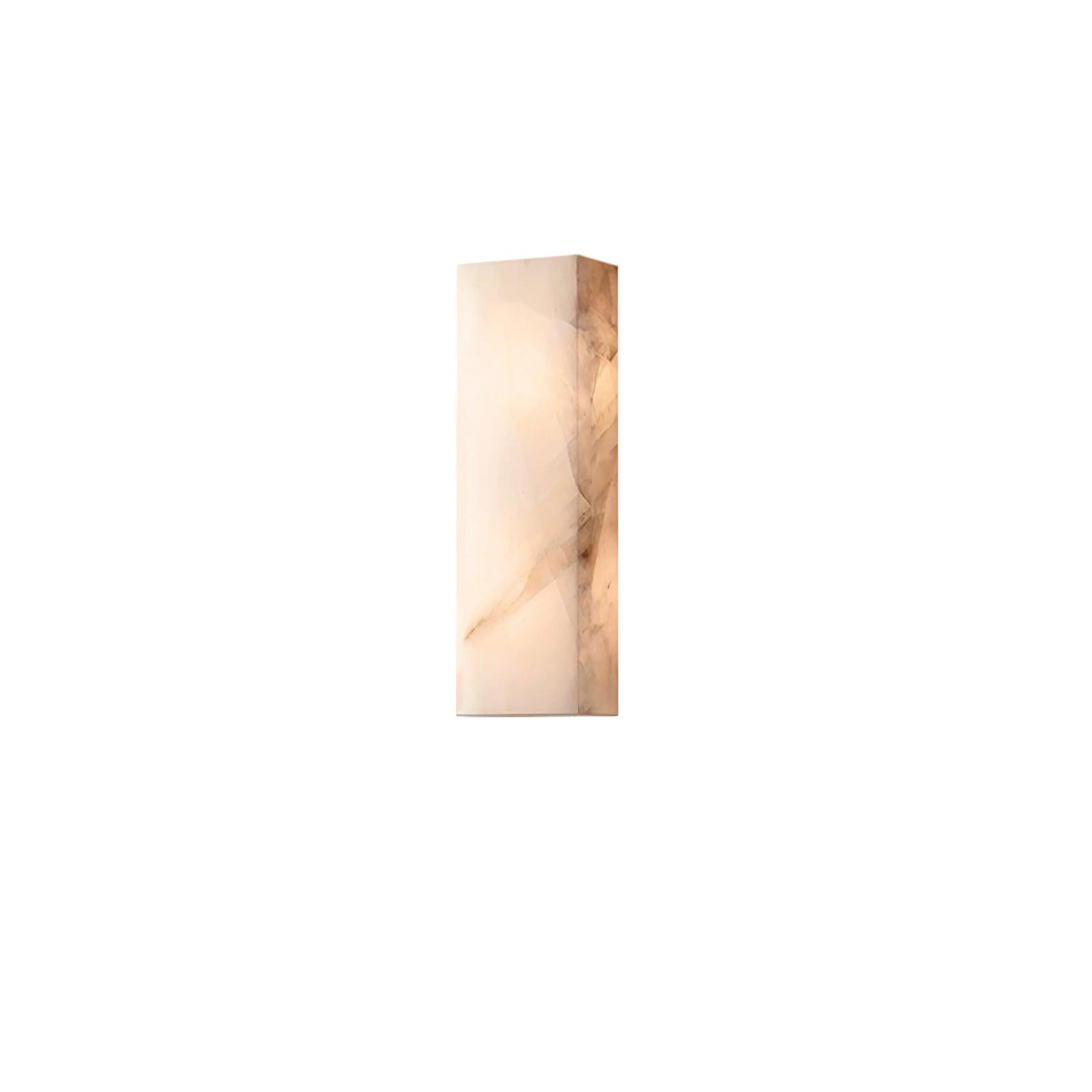 Rechthoekig Albast Wandlamp