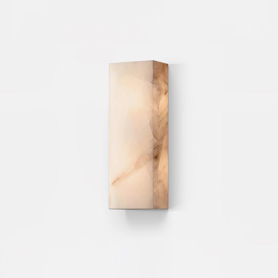 Rechthoekig Albast Wandlamp