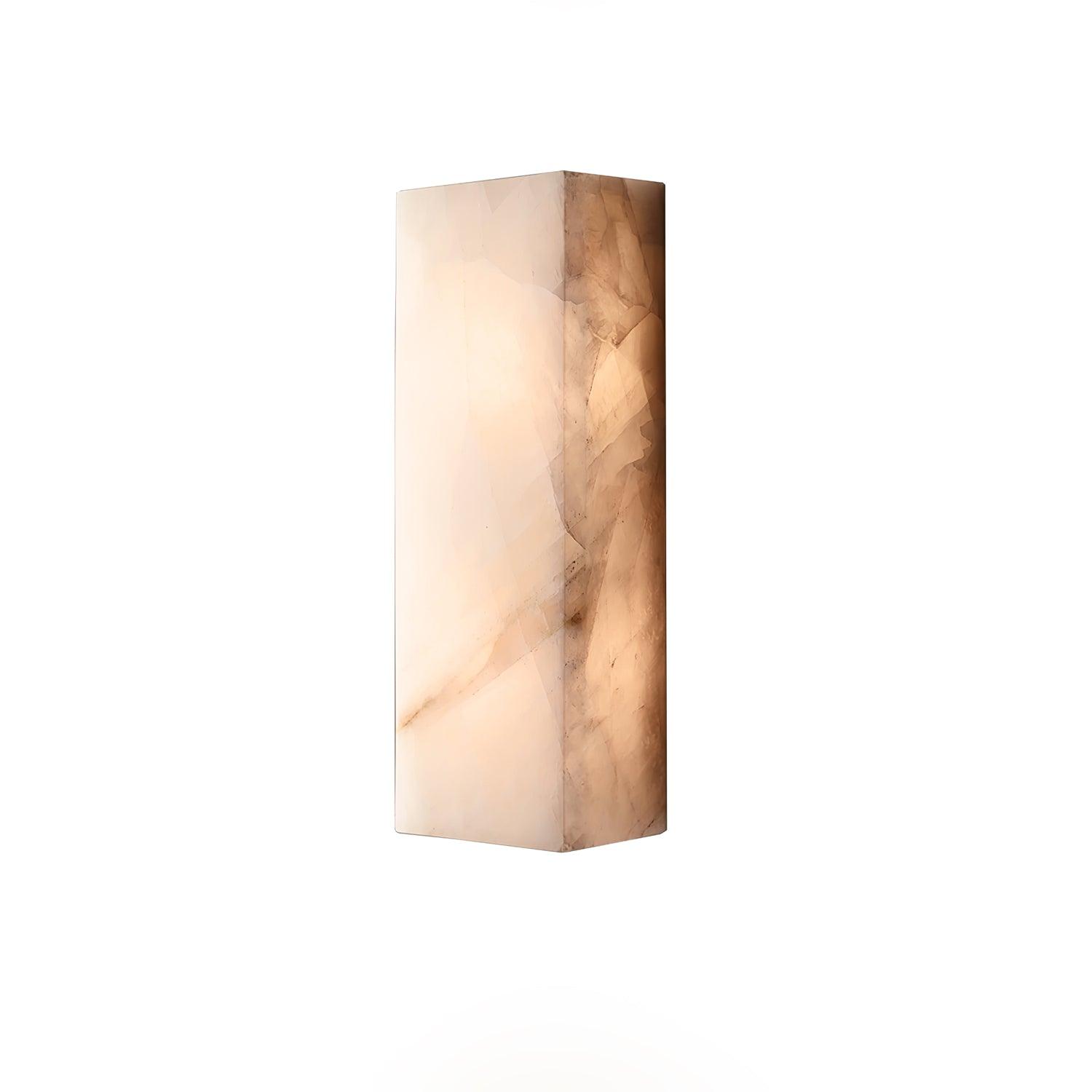 Rechthoekig Albast Wandlamp