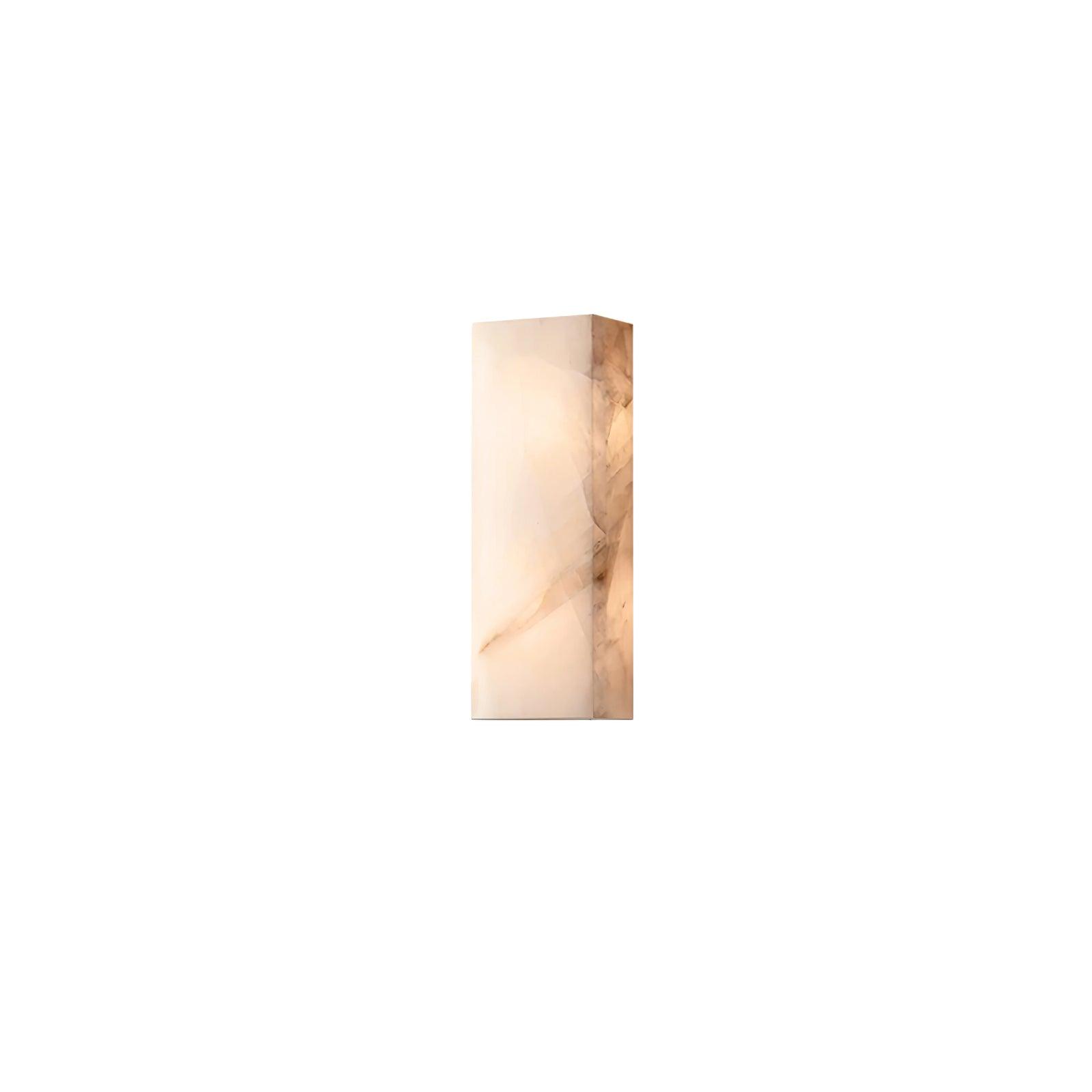 Rechthoekig Albast Wandlamp