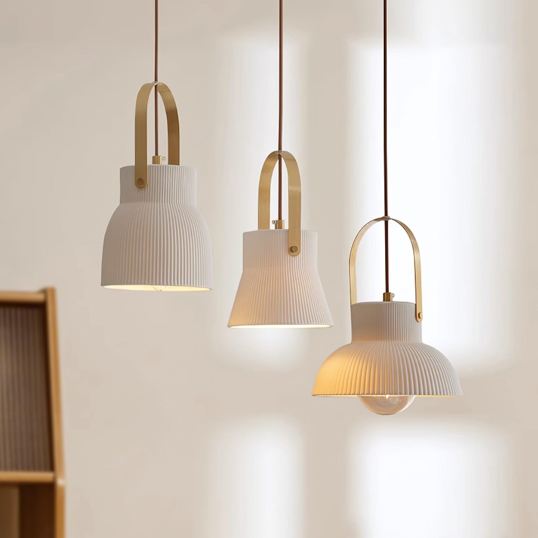 Keramische Ribvorm Hanglamp